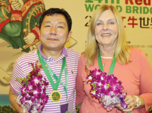 Kerri Sanborn en Jack Zhao, winnaars gemengde paren Sanya (Daily Bulletin)