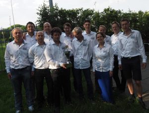 Het winnende team van bridgeclub 't Onstein (Paul te Stroete, NBB)