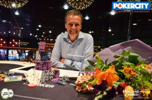 Jan Jansma als pokerwinnaar in Venlo (Holland Casino Pokercity)